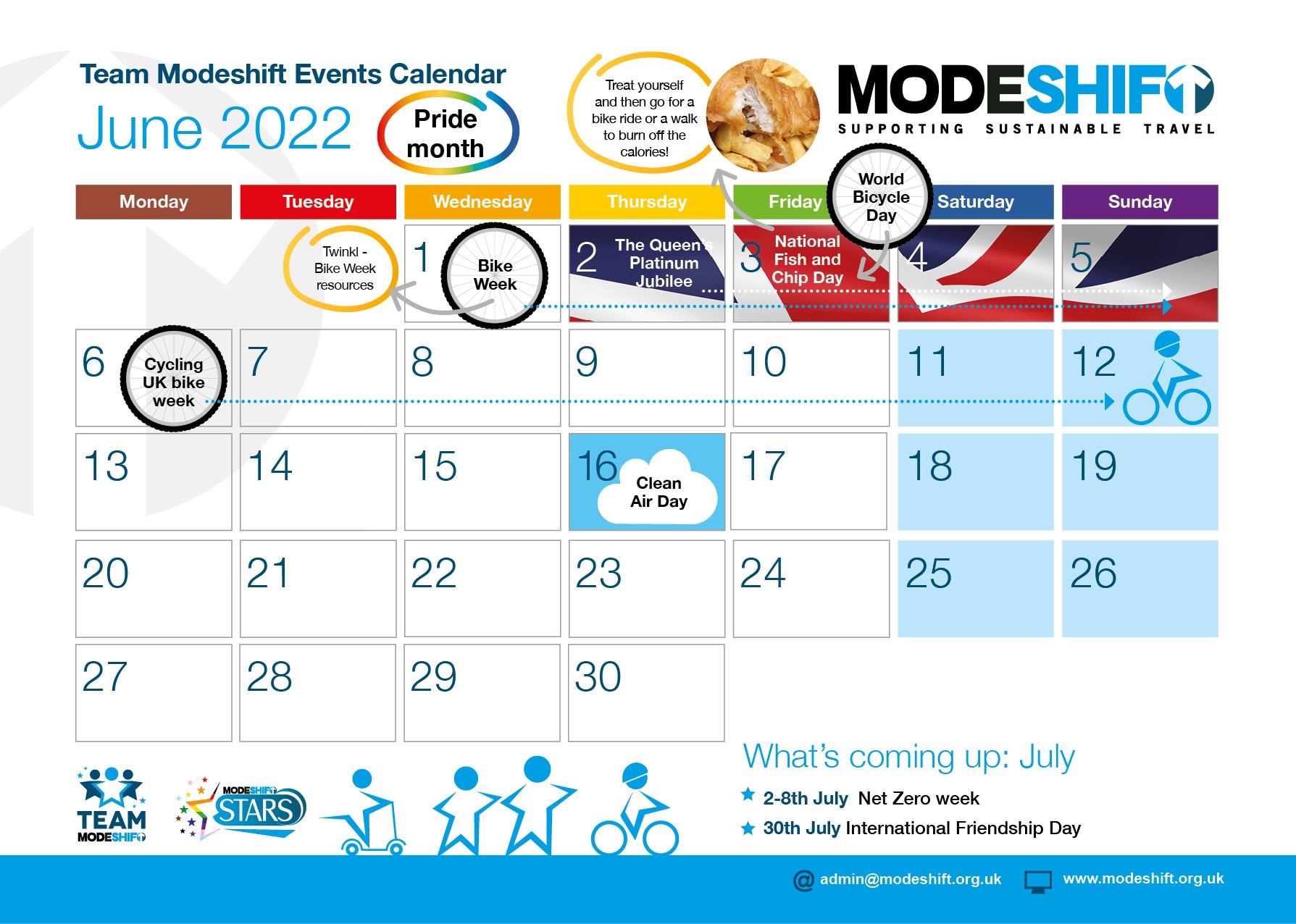 Team Modeshift Events Calendar June Modeshift Sustainable Travel