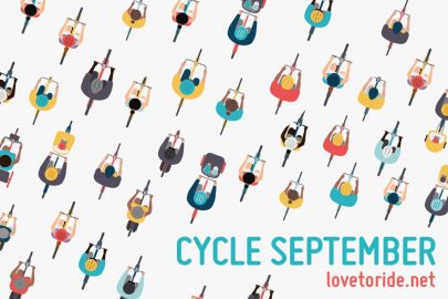 Cycle September Lovetoride.net - illustration of cyclists from above