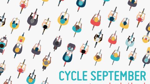 Cycle September Lovetoride.net - illustration of cyclists from above