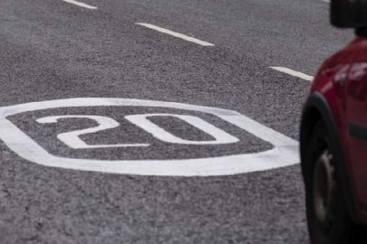 20 miles per hour road marking image
