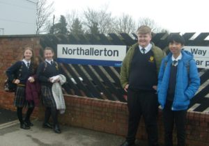 St Augustine's students at Northallerton rail station image