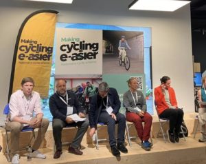 Active travel commissioner Dame Sarah Storey, and Mayor of Greater Manchester Andy Burnham opened the event with an expert panel discussion image