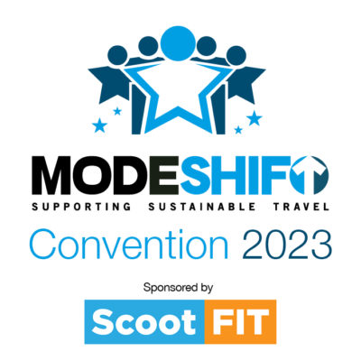 Modeshift Convention logo image - sponsored by Scoot Fit image