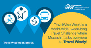 TravelWise Week image - TravelWise Week is a world-wide, week-long Travel Challenge where Modeshift asks everyone to Travel Wisely!