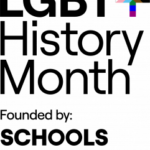 LGBT + History Month logo Founded by Schools Out