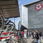 Cycle parking at Brentford's G-Tech stadium