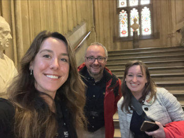 Emily Sykes, Nick Butler and Emily Cherry at the All Party Parliamentary Group for Cycling & Walking