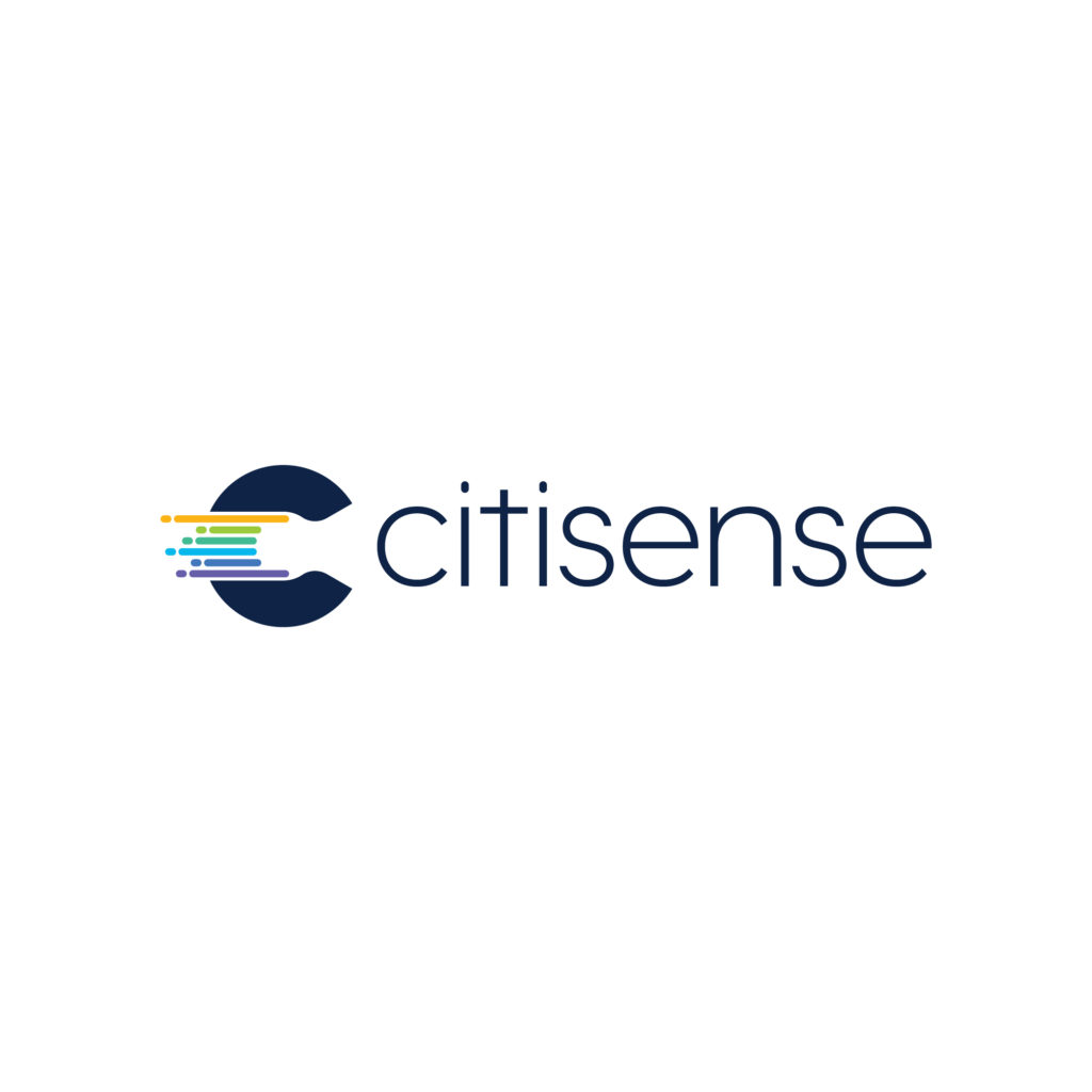 blue text on white background reads: Citisense