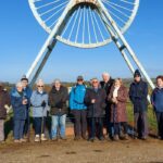 People smiling at the camera who attend a walking group which is part of the Staffordshire County Council active travel social prescribing pilot.