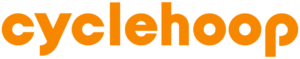 Orange text on white background. Reads: Cyclehoop