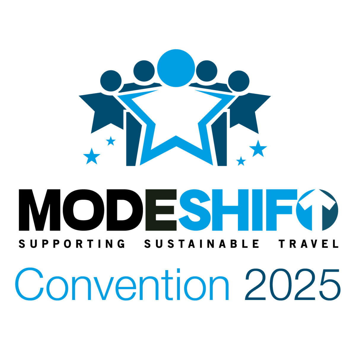 Blue text on white background. Modeshift Convention 2025