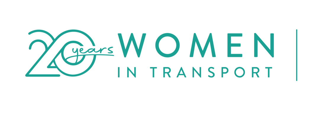 Text Reads: Women in Transport 20 years.