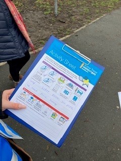 Clip board showing ATI resources by Modeshift STARS